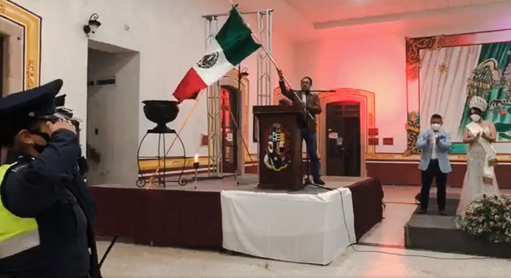 1 - Alcalde de San José Iturbide encabeza ceremonia por el 210 Aniversario del Grito de Independencia de México