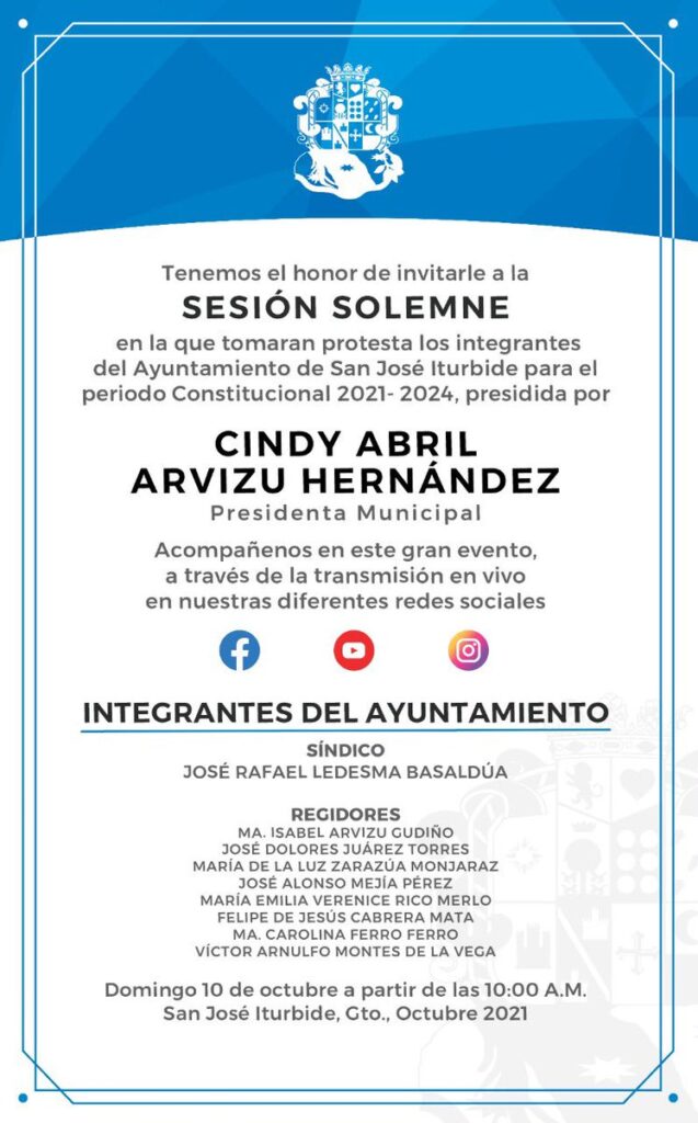 toma protesta 637x1024 - El domingo, a las 10 de la mañana, Cindy Arvizu protesta como alcaldesa de SJI