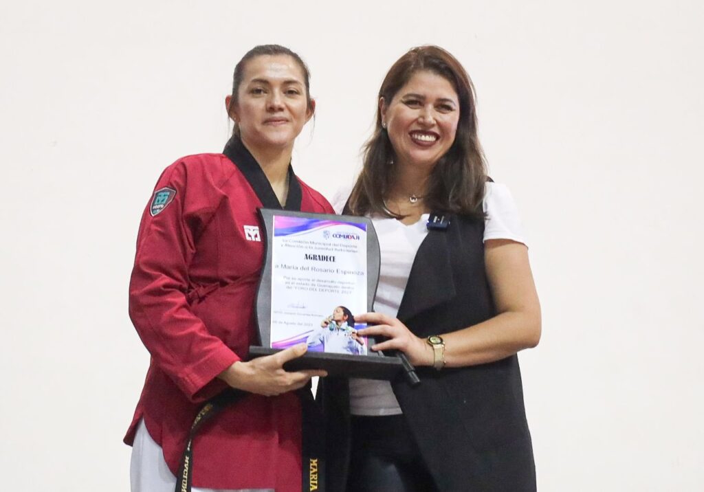 2 37 1024x716 - Congrega Comudaji más de 100 taekwondines en Foro de Deporte 2023