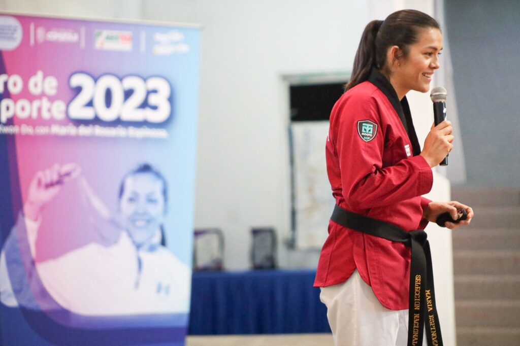 3 32 1024x682 - Congrega Comudaji más de 100 taekwondines en Foro de Deporte 2023