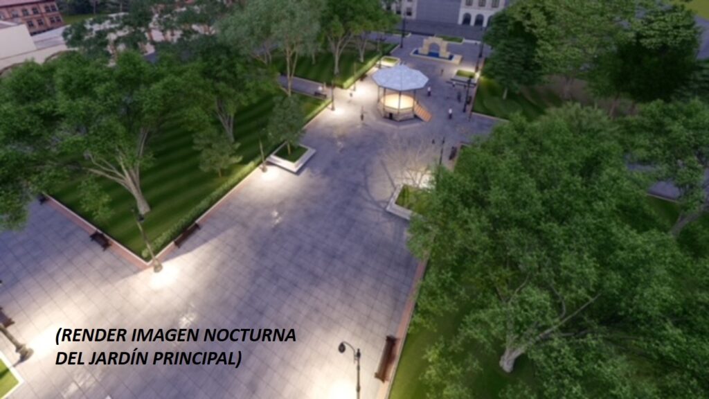 NOCHE 1024x576 - El 10 de noviembre estará lista la nueva Plaza Principal de San José Iturbide