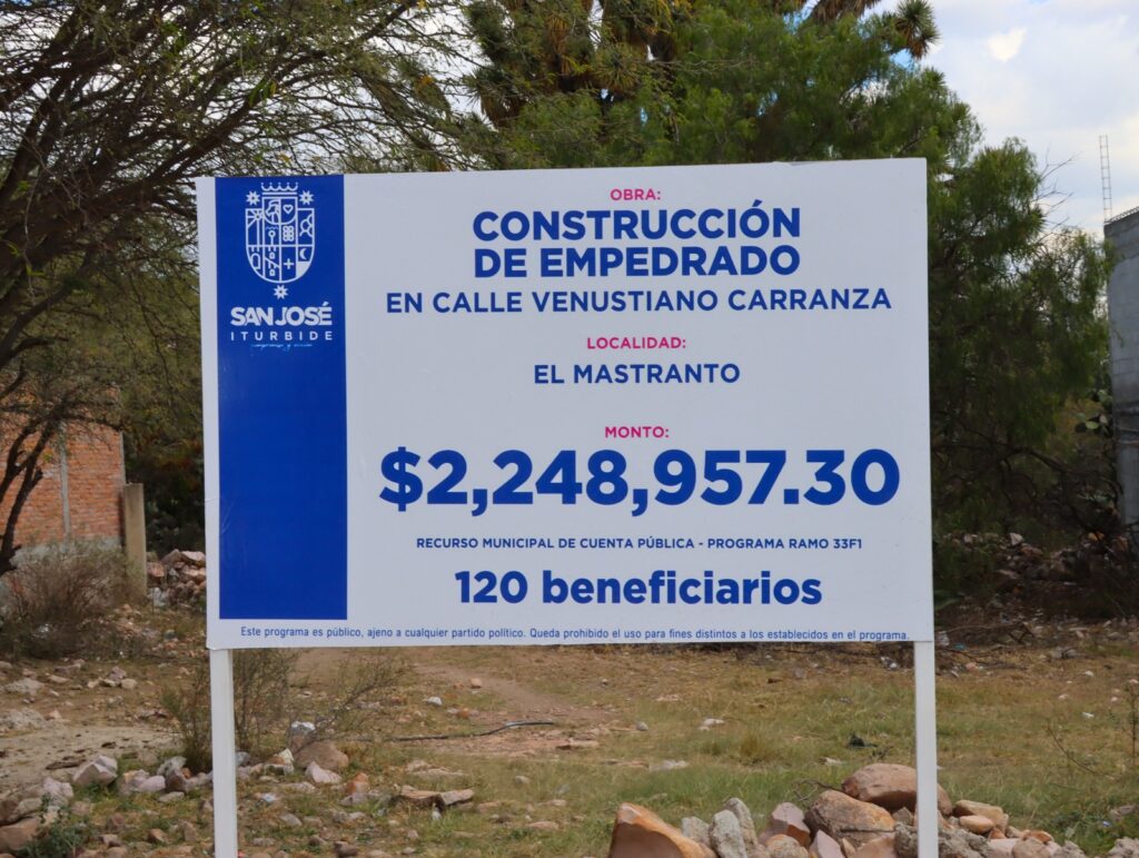 pe3 1024x771 - BENEFICIA GOBIERNO MUNICIPAL A MÁS DE 120 PERSONAS CON CALLE EMPEDRADA EN EL MASTRANTO