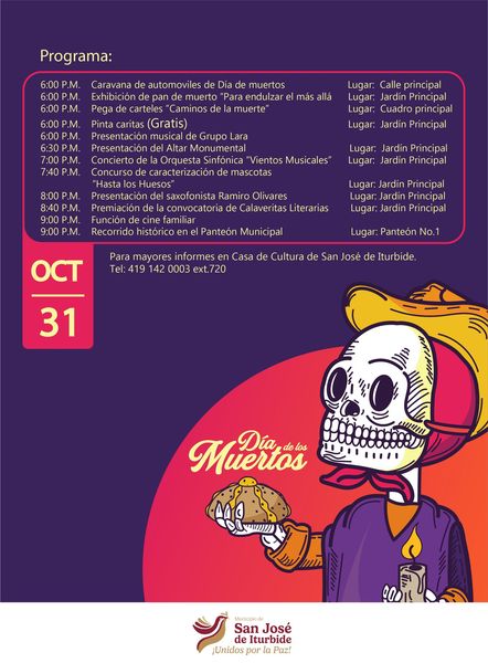 a 7 - Música, teatro, desfiles, concursos, recorridos históricos y mucho más para celebrar la Fiesta de Muertos