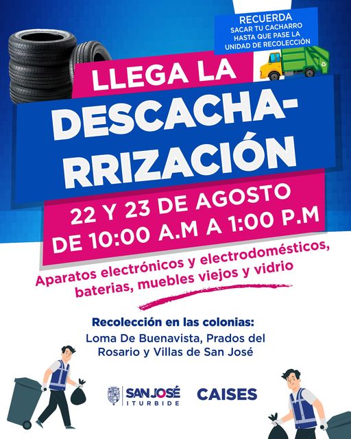 A 21 - Convocan a participar en Jornada de Descacharrización