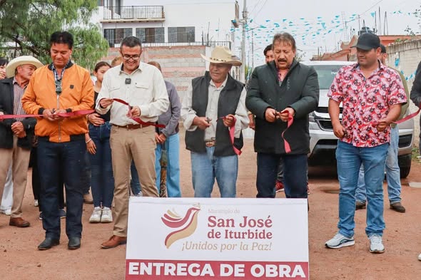 A 60 - Con inversión de más de 800 mil pesos, Gobierno de San José de Iturbide rehabilita caminos y calles en Pueblo Nuevo
