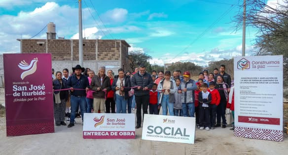 C 2 - Entregan obra de más de 2.5 kilómetros de drenaje en Cruz de la Maza